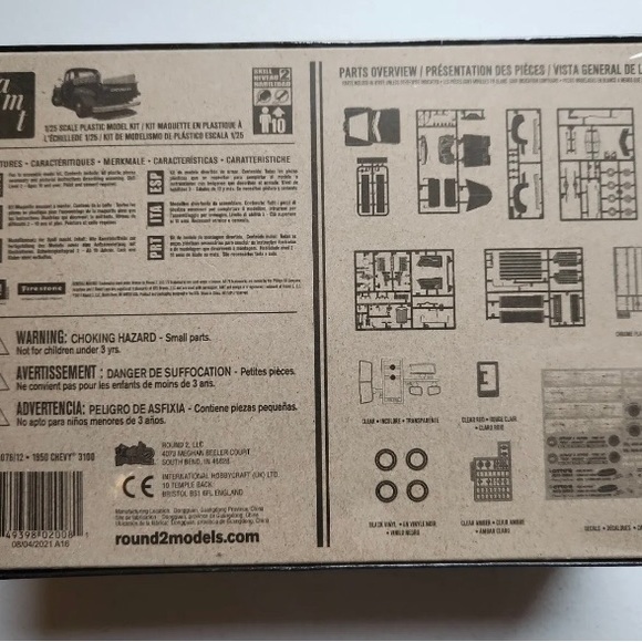 NWT AMT 1/25 1950 Chevy Pickup Model Kit AMT1076 Plastics Car/Truck 1/24-1/25 - Picture 5 of 6